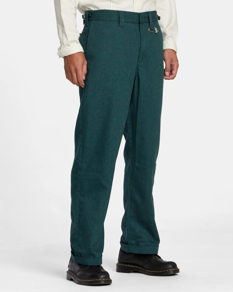 Load image into Gallery viewer, RVCA Spun Spirit Studio Chinos Pants Deep Forest AVYNP00216-GTP0
