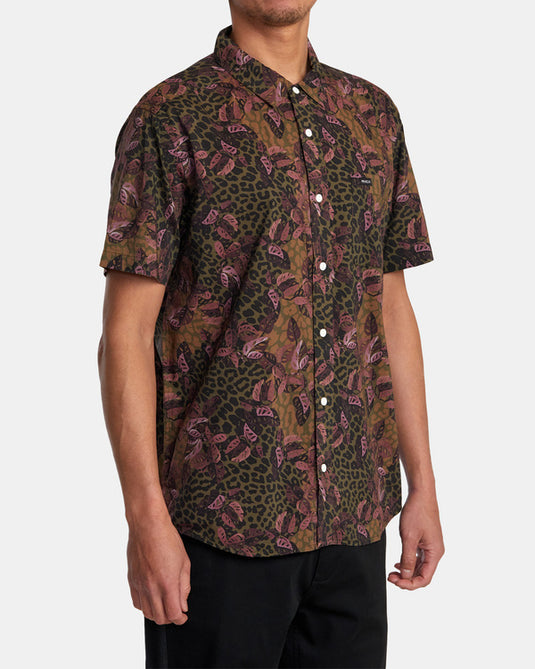 RVCA Men's Anytime Shirt Bombay Brown AVYWT00489-BWN