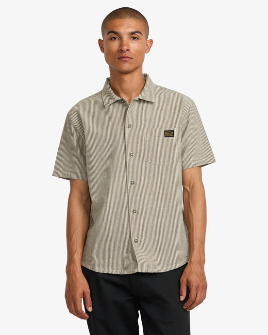 RVCA Men's Dayshift Shirt Fatigue AVYWT00496_FAT