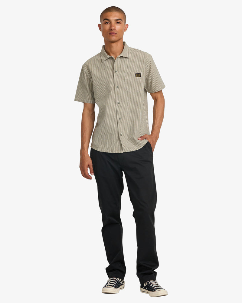 Load image into Gallery viewer, RVCA Men&#39;s Dayshift Shirt Fatigue AVYWT00496_FAT

