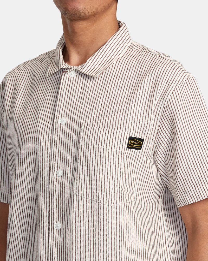 Load image into Gallery viewer, RVCA Men&#39;s Dayshift Shirt Natural AVYWT00496_NAT
