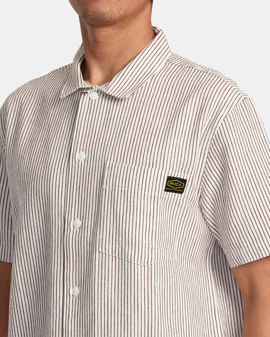 RVCA Men's Dayshift Shirt Natural AVYWT00496_NAT
