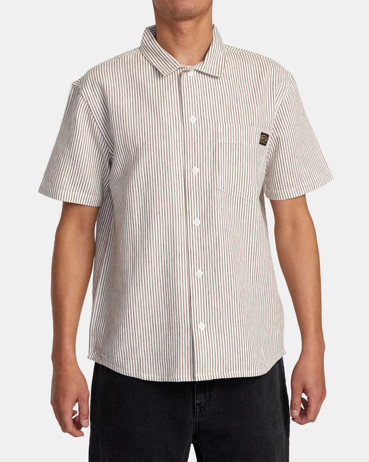 RVCA Men's Dayshift Shirt Natural AVYWT00496_NAT