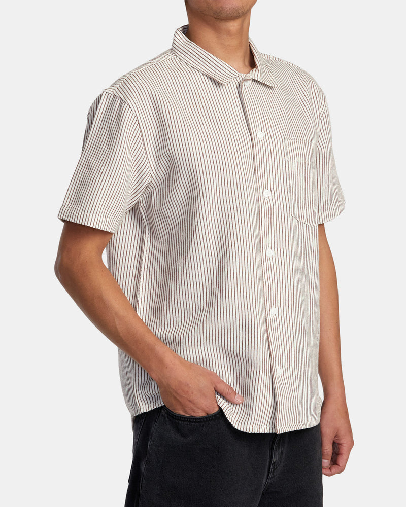 Load image into Gallery viewer, RVCA Men&#39;s Dayshift Shirt Natural AVYWT00496_NAT
