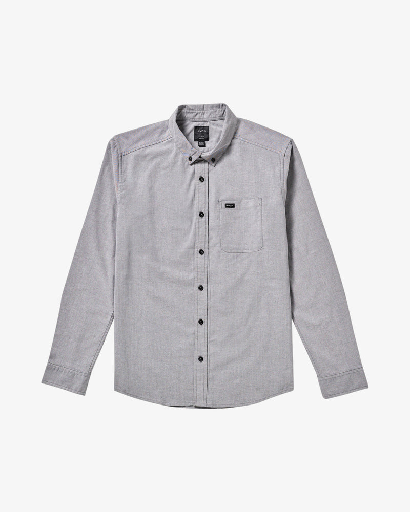 Load image into Gallery viewer, RVCA Men's Thatll Do Long Sleeve Shirt Garage Blue AVYWT00543-KSD0
