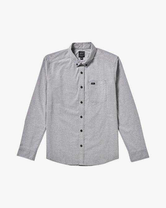 RVCA Men's Thatll Do Long Sleeve Shirt Garage Blue AVYWT00543-KSD0