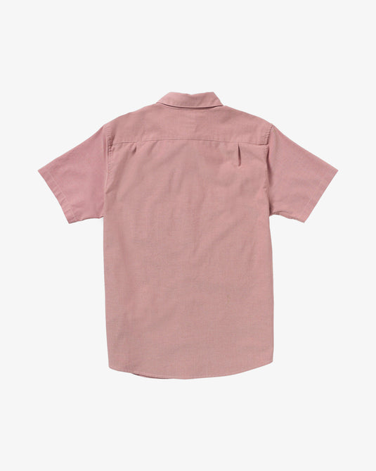 RVCA Men's Thatll Do Short Sleeves Shirt Dusty Pink AVYWT00544-DTP