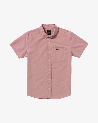 RVCA Men's Thatll Do Short Sleeves Shirt Dusty Pink AVYWT00544-DTP