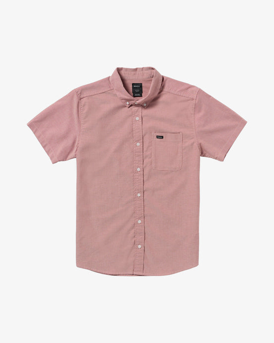 RVCA Men's Thatll Do Short Sleeves Shirt Dusty Pink AVYWT00544-DTP