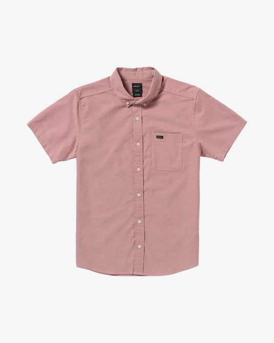 RVCA Men's Thatll Do Short Sleeves Shirt Dusty Pink AVYWT00544-DTP