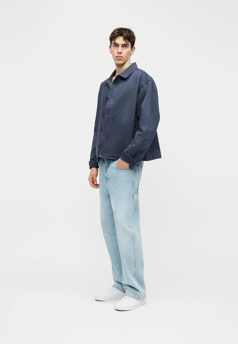 Load image into Gallery viewer, Vans Men's Washed Overdye Jacket Deep Indigo VN000S11FOB
