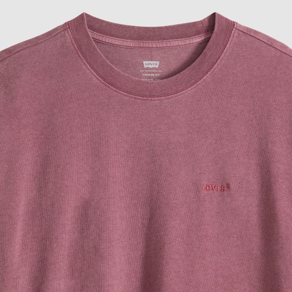 Load image into Gallery viewer, Levi's Men's Red Tab Vintage Tee Post Grunge Wash Roan Rouge A06370178
