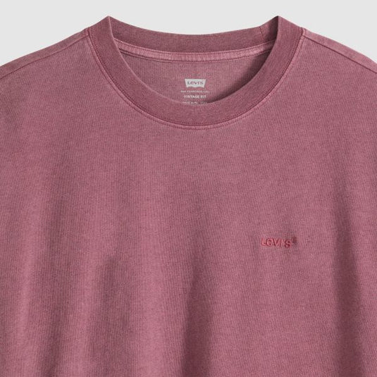 Levi's Men's Red Tab Vintage Tee Post Grunge Wash Roan Rouge A06370178