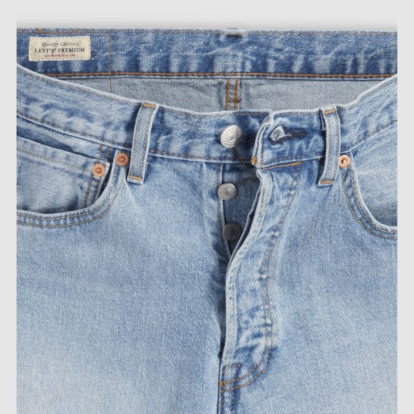 Load image into Gallery viewer, Levi's Mens' 501® Original Fit Jeans Stretch it Out Light Wash Stretch 005013418
