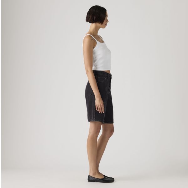 Load image into Gallery viewer, Levi's Women's Baggy Dad Jorts Denim Shorts Black 000MJ0009
