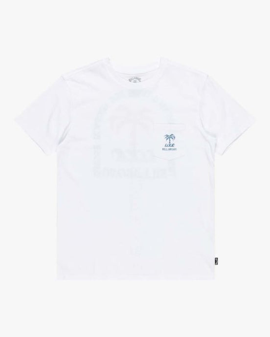 Billabong Kids' Troppo Pkt Sort Sleeves T-Shirt (8-16 years) White EBBZT0161_WHT