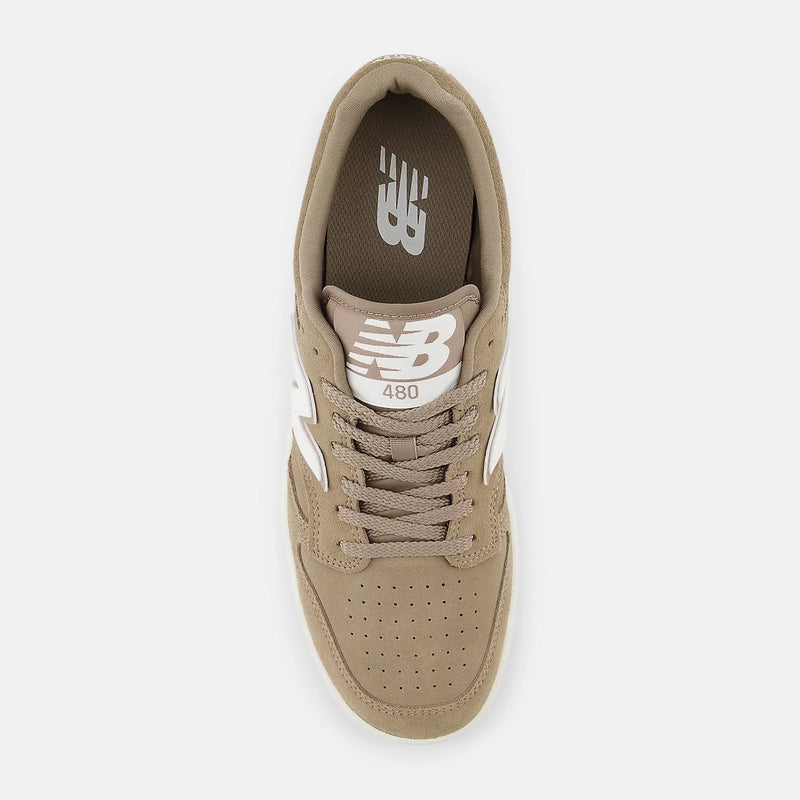 Load image into Gallery viewer, New Balance Unisex 480 Shoes Mushroom/Sea Salt BB480LDT
