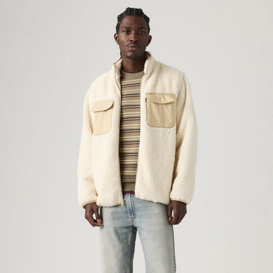 Levi's Men's Campo Sherpa Jacket Fleece Oatmeal - Beige 007SH0002