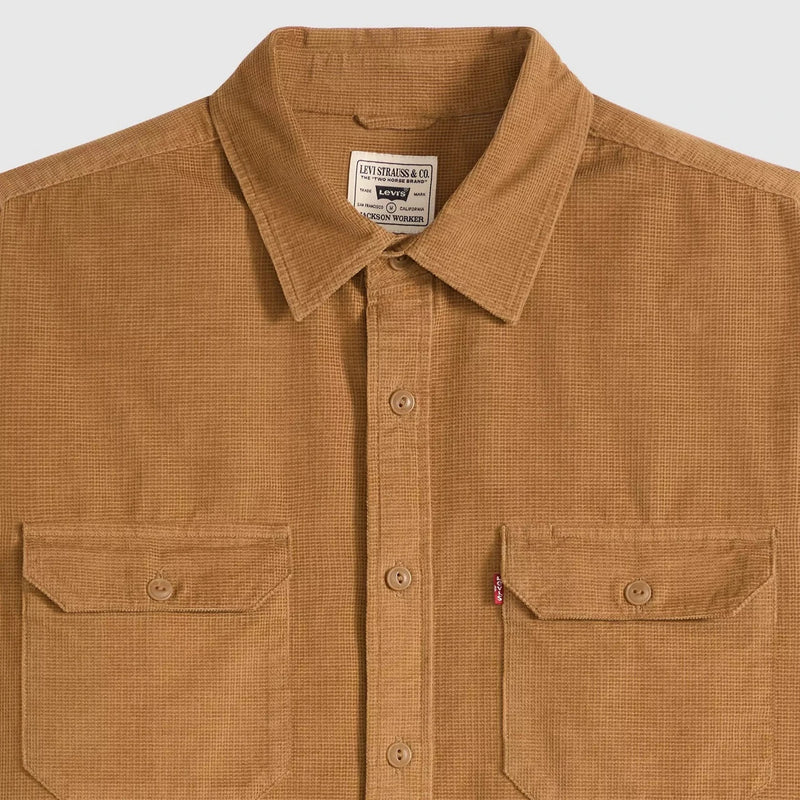 Load image into Gallery viewer, Levi's Men's Jackson Corduroy Worker Overshirt Brown 195730297
