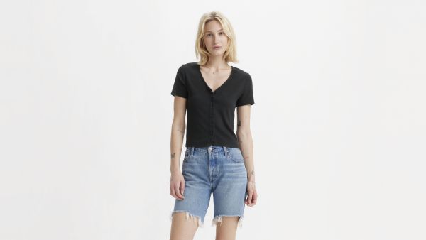 Load image into Gallery viewer, Levi's Women's Muse Tee T-Shirt Black A87820000
