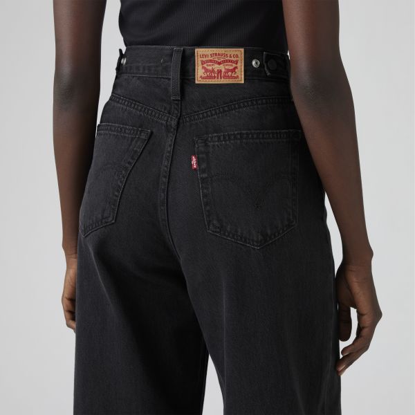 Load image into Gallery viewer, Levi's Women's Cinch Baggy Jeans Capturing Moments Black 001UP0003
