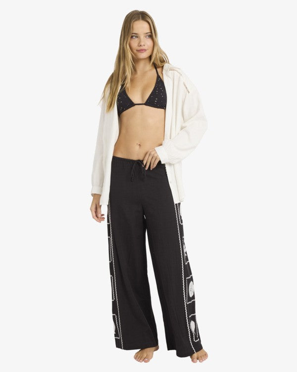 Load image into Gallery viewer, Billabong Women's Sea Side Dreamer Elasticated Pants Black Sands BL000244-BSD1
