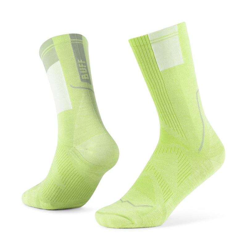 Load image into Gallery viewer, Buff Unisex CoolNet™ Crew Socks Lime 137789.801
