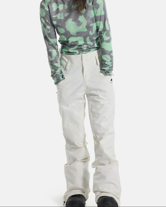 Burton Women's Marcy High Rise Snow Pants Stout White 22076102100