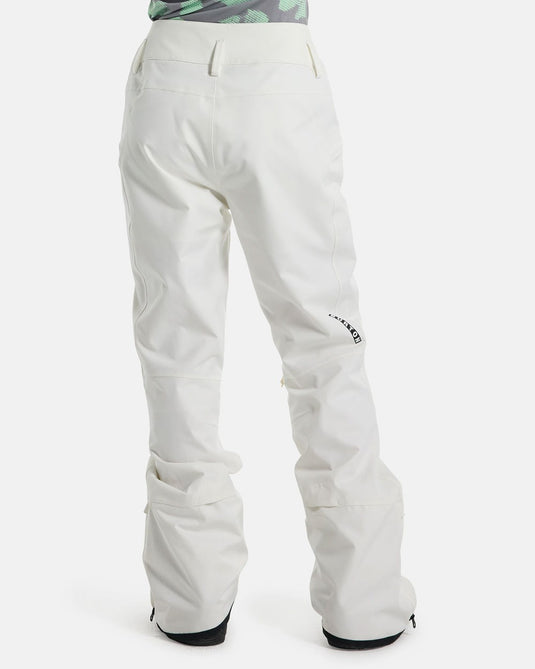 Burton Women's Marcy High Rise Snow Pants Stout White 22076102100