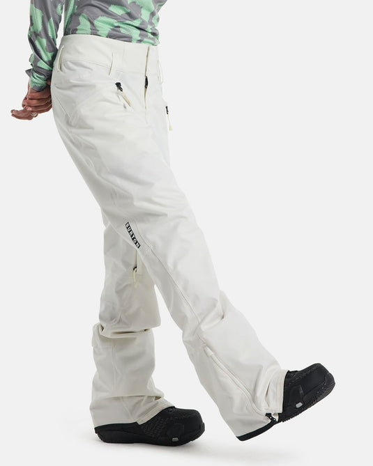 Burton Women's Marcy High Rise Snow Pants Stout White 22076102100