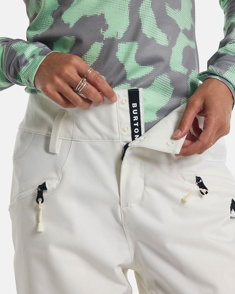 Load image into Gallery viewer, Burton Women's Marcy High Rise Snow Pants Stout White 22076102100
