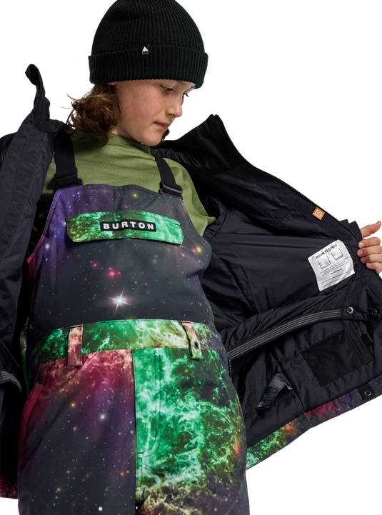Burton Kid's Lodgepole Snow Jacket True Black/Painted Planets 23825100001