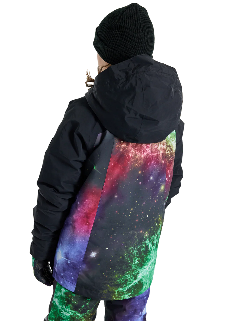 Load image into Gallery viewer, Burton Kid's Lodgepole Snow Jacket True Black/Painted Planets 23825100001
