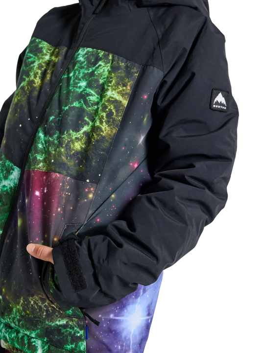 Burton Kid's Lodgepole Snow Jacket True Black/Painted Planets 23825100001