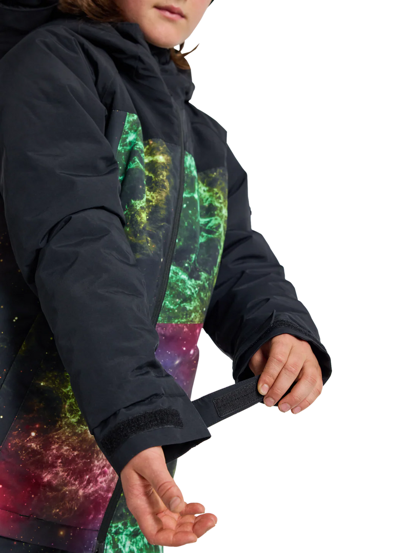 Load image into Gallery viewer, Burton Kid's Lodgepole Snow Jacket True Black/Painted Planets 23825100001
