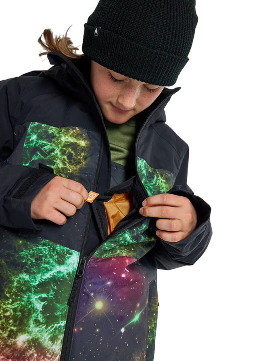 Burton Kid's Lodgepole Snow Jacket True Black/Painted Planets 23825100001
