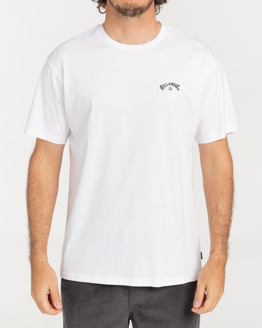 Billabong Men's Arch Wave T-Shirt White C1SS65BIP2-0010