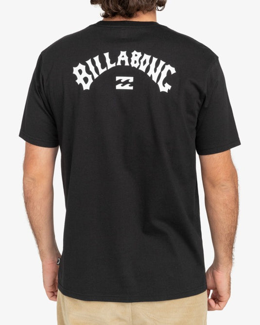 Billabong Men's Arch Wave T-Shirt Black C1SS65BIP2-0019