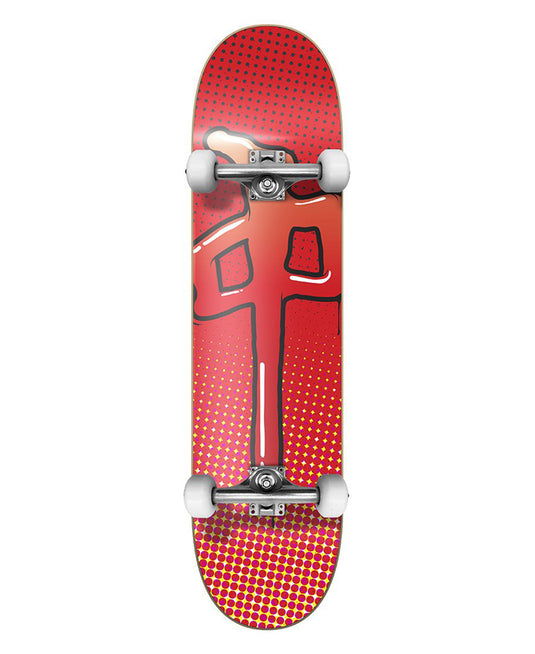 Red Dragon Melted Chung 8.0" Complete Skateboard Red EQRD10366