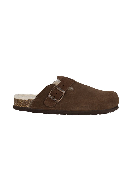 Cruz Unisex Camillo Leather Cork Clog W/warm Lining Chestnut CR244222-5139