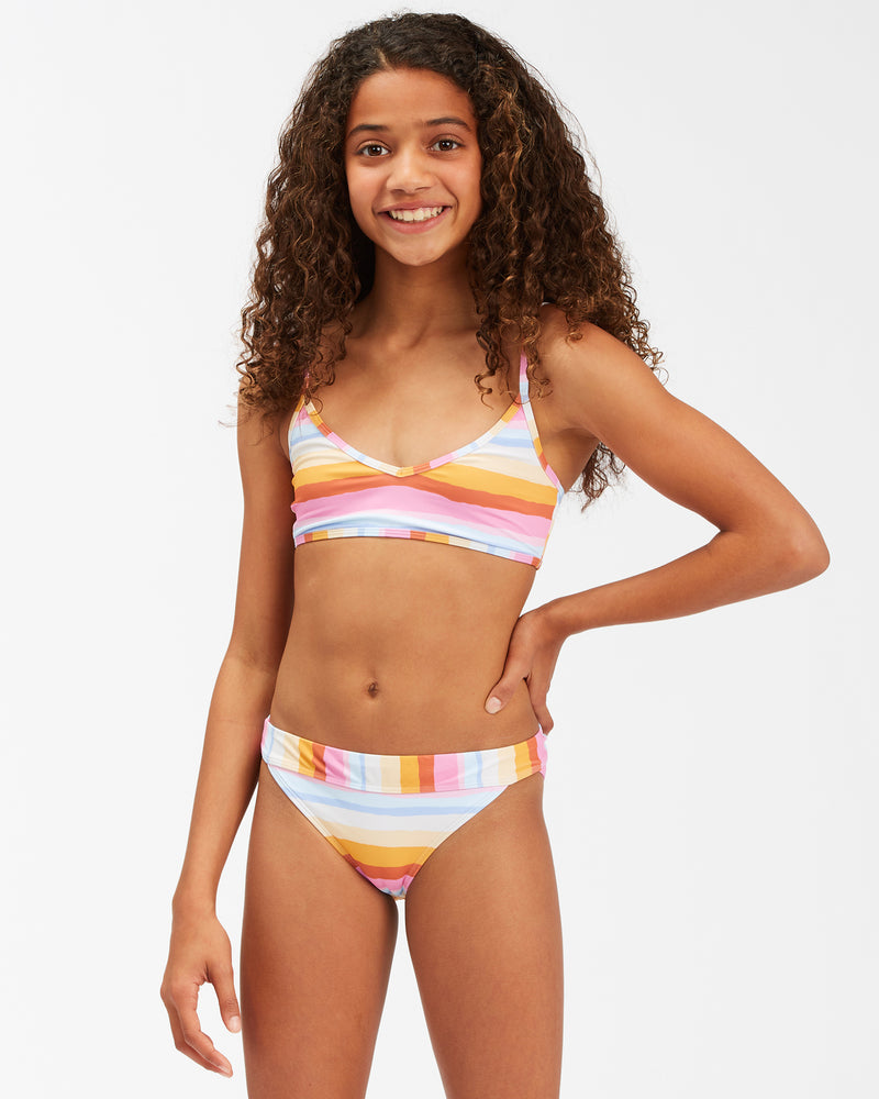 Load image into Gallery viewer, Billabong Kids&#39; Rising Sun Trilette Bikini Set Multi C8SW02BIP2-1220
