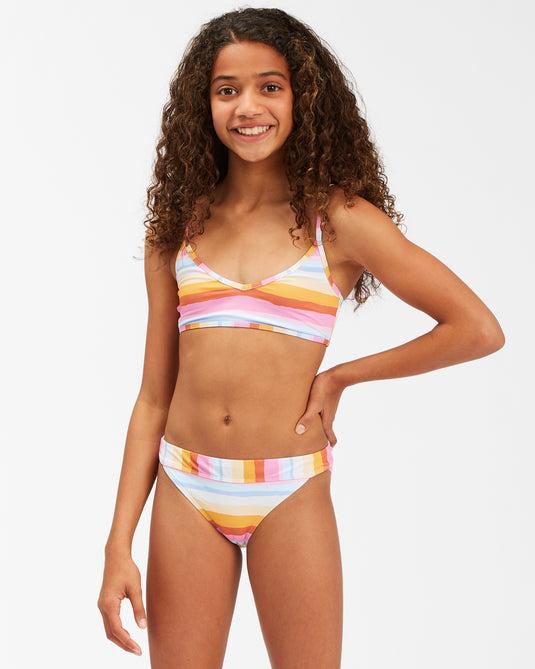 Billabong Kids' Rising Sun Trilette Bikini Set Multi C8SW02BIP2-1220