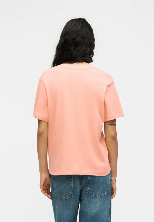 RVCA Women's Keep Groing T-shirt Dusty Pink EVJZT00175-MFW0