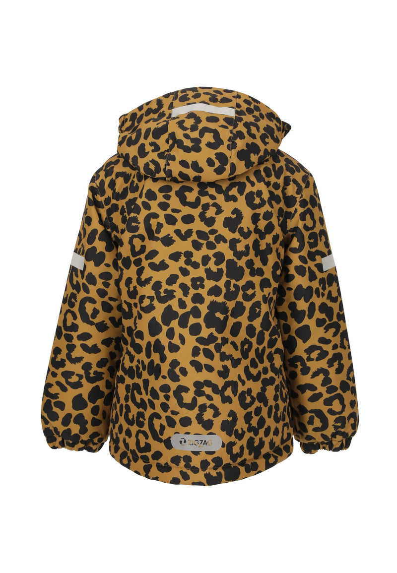 Load image into Gallery viewer, Zig Zag Kid&#39;s Funzone Printed Ski Jacket (6-12 Years) Dull Gold Z253004-5263
