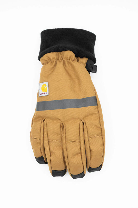 Carhartt Women's Insulated Duck/Synthetic Leather Knit Cuff Gloves Brown GL0781W-BROWN