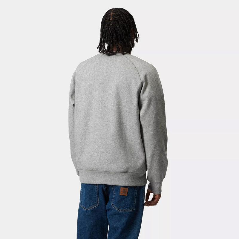 Load image into Gallery viewer, Carhartt Mens' Loose Fit Midweight Crewneck Sweatshirt Heather Gray K124-HGY
