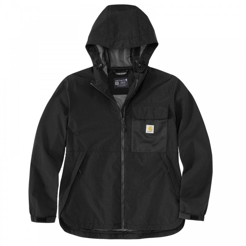 Load image into Gallery viewer, Carhartt Womens&#39; Storm Defender Lightweight Hooded Packable Jacket Black 106904-N04
