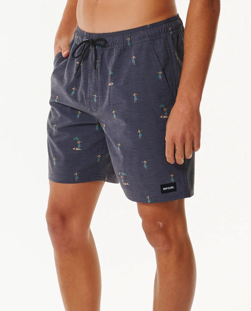 Load image into Gallery viewer, Rip Curl Men&#39;s Hula Breach 18&quot; Volley Short Black CBOQP9-0090
