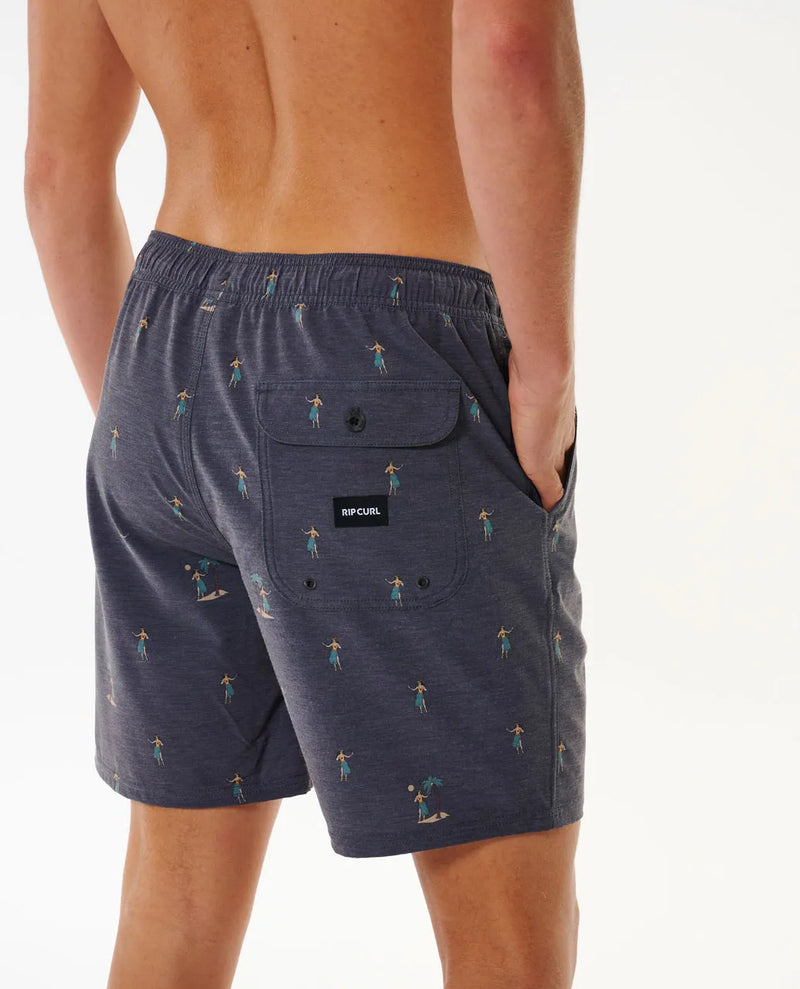 Load image into Gallery viewer, Rip Curl Men&#39;s Hula Breach 18&quot; Volley Short Black CBOQP9-0090
