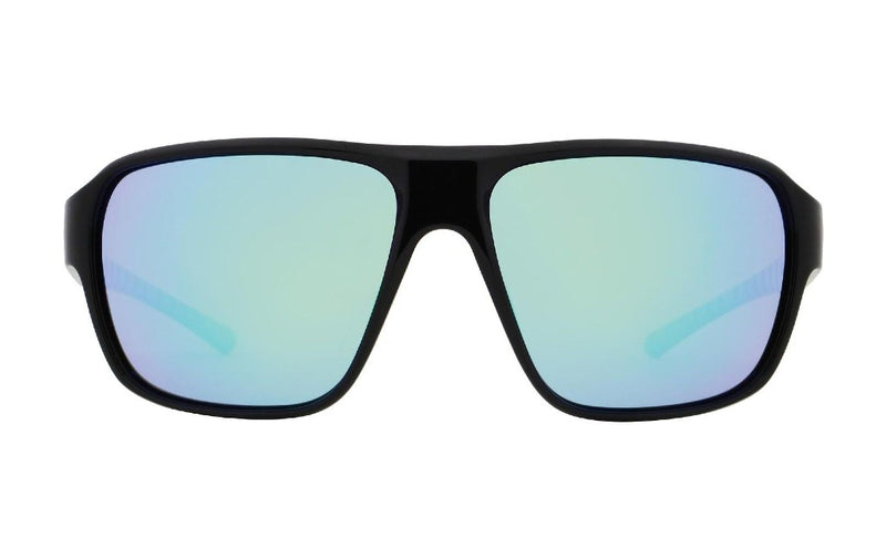 Load image into Gallery viewer, Red Bull Unisex Spect Chop Sunglasses Gloss Black with Green Mirror CHOP-04P
